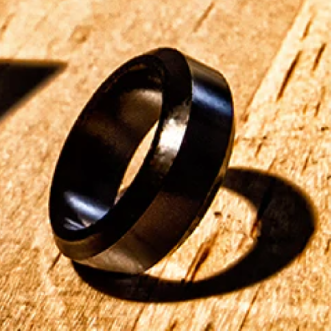Anillo Magnético (Negro Cuadrado Talla 9 -19 cms interior) de Alta Densidad y Calidad Superior