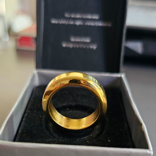 Anillo Magnético (Gold Cuadrado Talla 10 - 20 cms interior) de Alta Densidad y Calidad Superior (Copia)