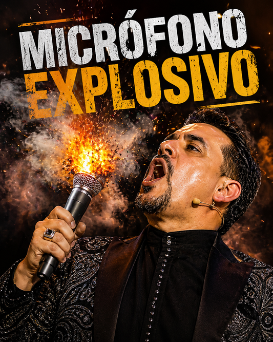 Micrófono Explosivo – Atención Instantánea en Escenario